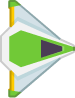 Green spaceship 3